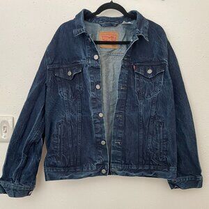 L Levi's Jean Jacket, Dark Blue